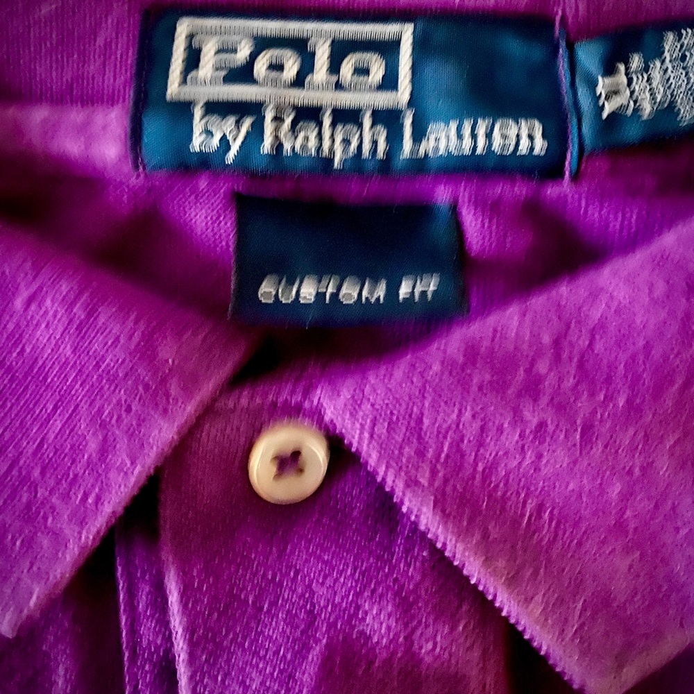 XL Custom Fit Purple Ralph Lauren Polo Shirt
